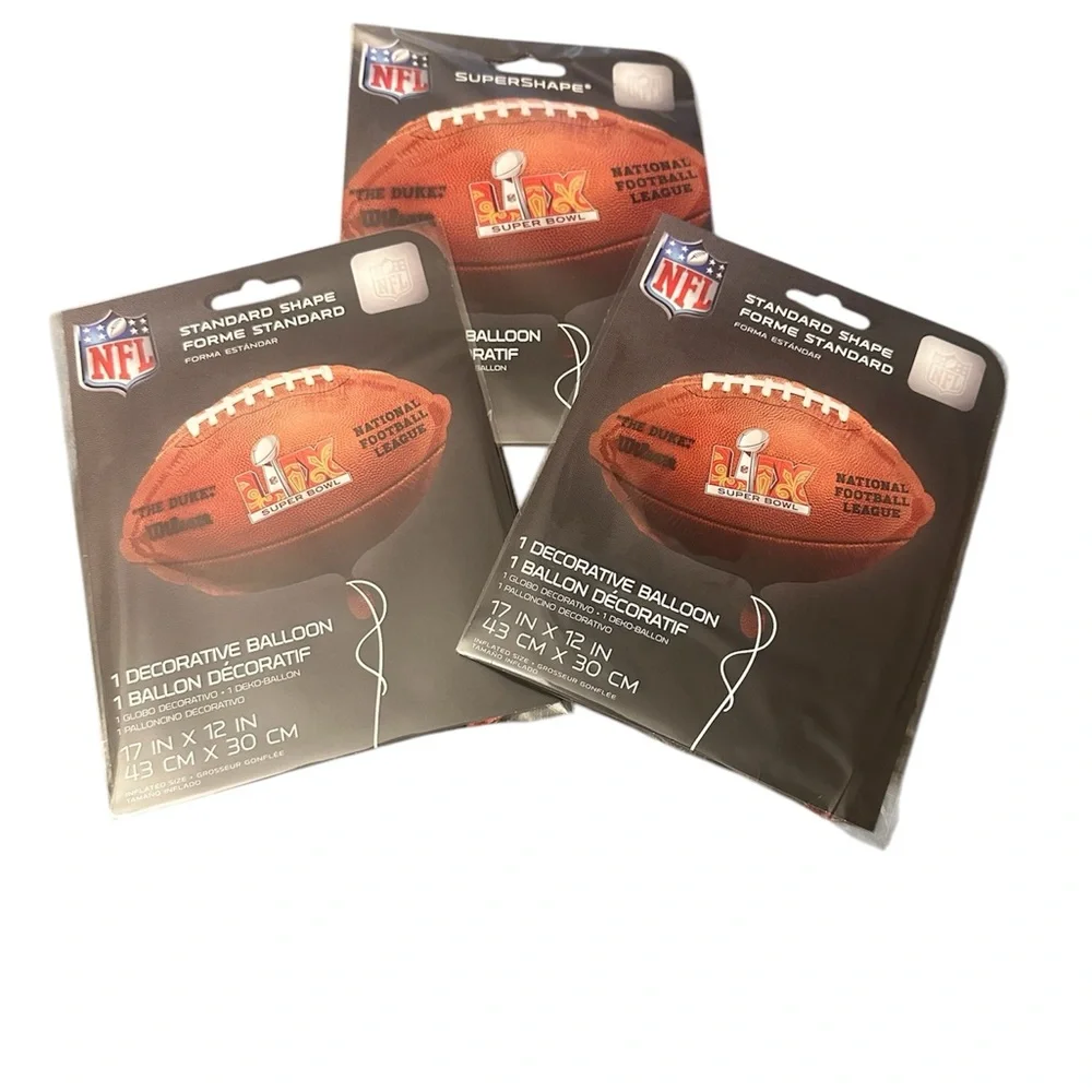 Super Bowl Balloons Football Party Decorations 1 Super Shape 2 Standard